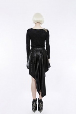  Asymmetric Punk Skirt Punk Rave WQ-351BQF/BK -  