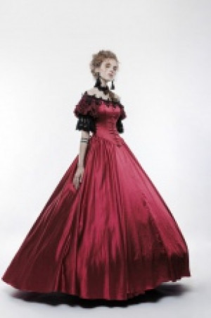  Victorian Vintage Palace Long Dress Punk Rave WQ-352LQF/RD -  