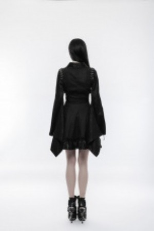     Punk High Waist Short Skirt Punk Rave WQ-353BQF/BK -  
