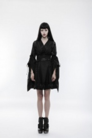     Punk High Waist Short Skirt Punk Rave WQ-353BQF/BK -  