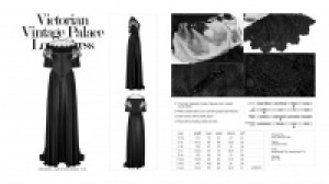  Victorian Vintage Palace Long Dress -  8