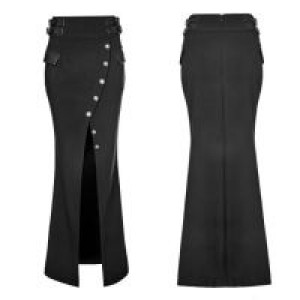  Military Uniform Long Half Skirt Punk Rave WQ-357BQF/BK /  / -  