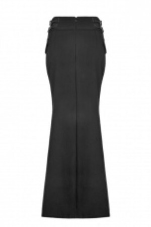  Military Uniform Long Half Skirt Punk Rave WQ-357BQF/BK /  / -  