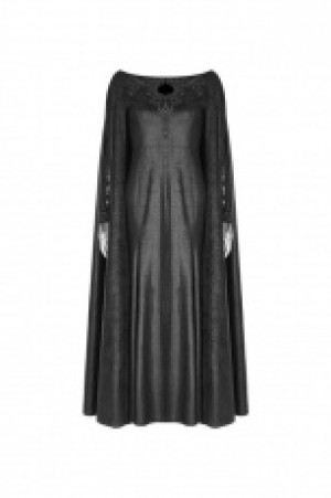  Domineering Gothic Dress with Cape -  3