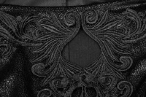  Domineering Gothic Dress with Cape -  7