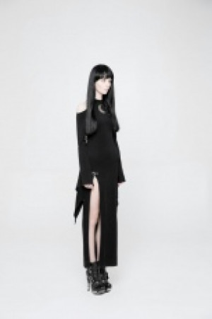      Diablo Opened Fork Dress Punk Rave WQ-367LQF/BK /   / -  