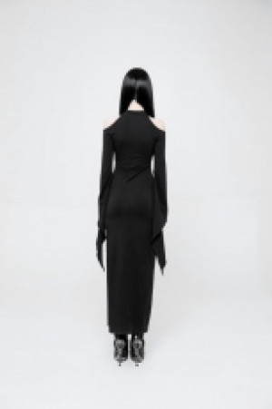      Diablo Opened Fork Dress Punk Rave WQ-367LQF/BK /   / -  