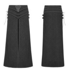  Gothic Retro Jacquard Skirt Punk Rave WQ-371BQM/BK -  