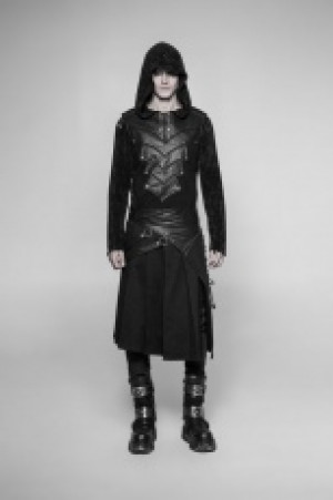  Punk Removable Half Skirt Punk Rave WQ-372BQM/BK -  