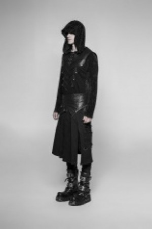  Punk Removable Half Skirt Punk Rave WQ-372BQM/BK -  