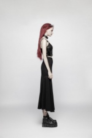  Punk Sexy Slim Fit Half Skirt Punk Rave WQ-373BQF/BK -  