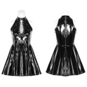  Punk Midnight Seduction Sleeveless Miniskirt Punk Rave WQ-374LQF/BK-BRI -  