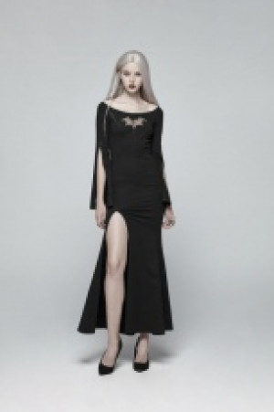  Gothic Bat Code Dress Punk Rave WQ-376LQF/BK -  