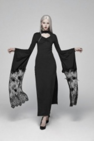  Gothic Kimono Sleeve Maxi Dress -  4