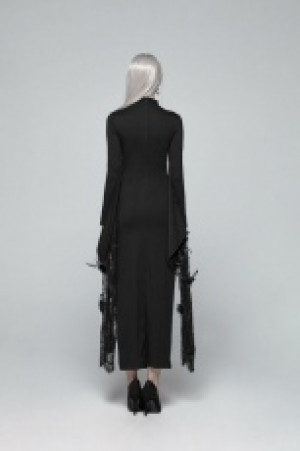  Gothic Kimono Sleeve Maxi Dress -  6