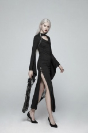  Gothic Kimono Sleeve Maxi Dress -  5