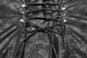 Punk High Waist Stretch Half Skirt Punk Rave WQ-379BQF/BK -  