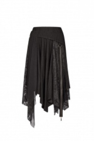  Steam Punk Half Skirt Punk Rave WQ-381BQF/BK -  
