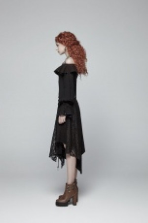  Steam Punk Half Skirt Punk Rave WQ-381BQF/BK -  
