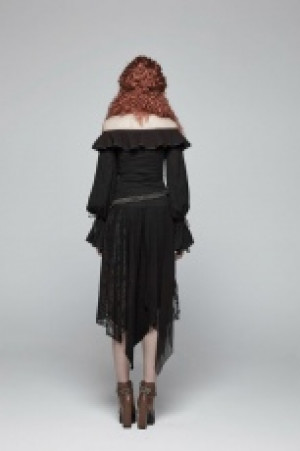  Steam Punk Half Skirt Punk Rave WQ-381BQF/BK -  