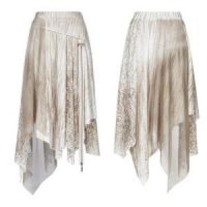 Steam Punk Half Skirt Punk Rave WQ-381BQF/WH -  
