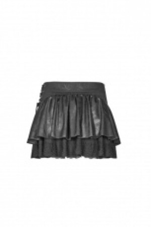  Steamy Punk Miniskirt Punk Rave WQ-385BQF/BK -  