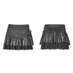  Steamy Punk Miniskirt Punk Rave WQ-385BQF/BK -  