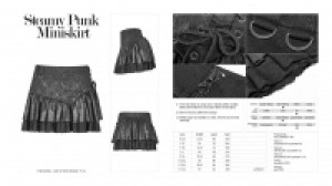  Steamy Punk Miniskirt Punk Rave WQ-385BQF/BK -  