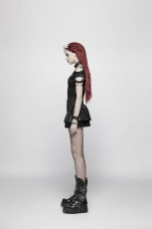  Steamy Punk Miniskirt Punk Rave WQ-385BQF/BK -  