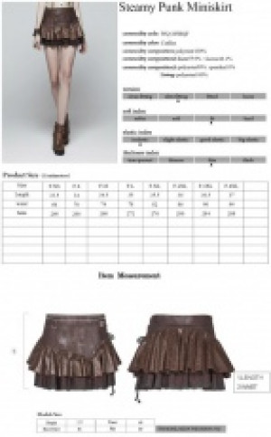  Steampunk Miniskirts Punk Rave WQ-385BQF/CO -  
