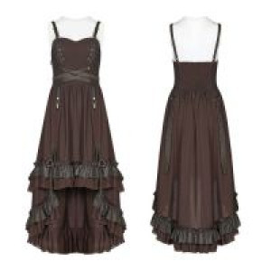  Steampunk Pleated Dress Punk Rave WQ-390LQF/CO -  