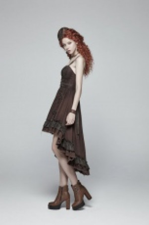  Steampunk Pleated Dress Punk Rave WQ-390LQF/CO -  