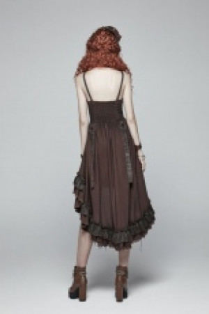  Steampunk Pleated Dress Punk Rave WQ-390LQF/CO -  
