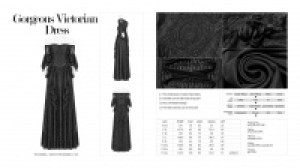  Gorgeous Victorian Dress Punk Rave WQ-391LQF/BK -  