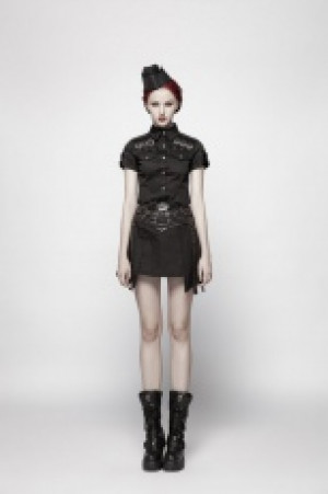  Punk Girdle Half Skirt Punk Rave WQ-392BQF/BK -  