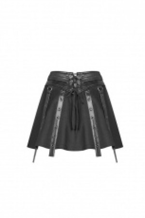 Punk Girdle Half Skirt Punk Rave WQ-392BQF/BK -  