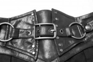  Punk Girdle Half Skirt Punk Rave WQ-392BQF/BK -  