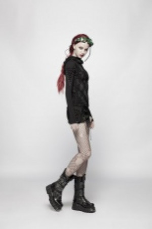  Steampunk Asymmetric Skirt Punk Rave WQ-400BQF/BK -  