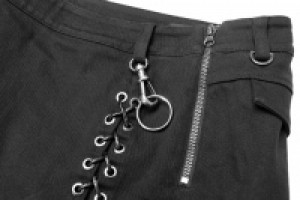  Steampunk Asymmetric Skirt Punk Rave WQ-400BQF/BK -  