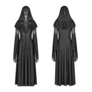  Sexy Goth Dress Punk Rave +WQ-401LQF/BK -  
