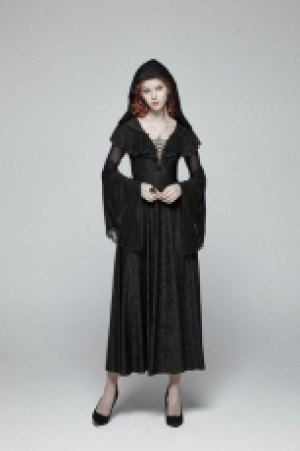  Sexy Goth Dress Punk Rave +WQ-401LQF/BK -  