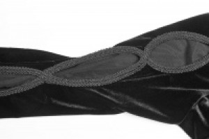  Gothic Double Layer Sleeve Dress Punk Rave WQ-406LQF/BK -  