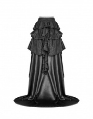  Gothic Palace Floor-length Skirt Punk Rave WQ-407BQF/BK -  