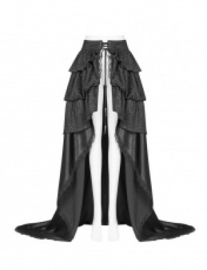  Gothic Palace Floor-length Skirt Punk Rave WQ-407BQF/BK -  