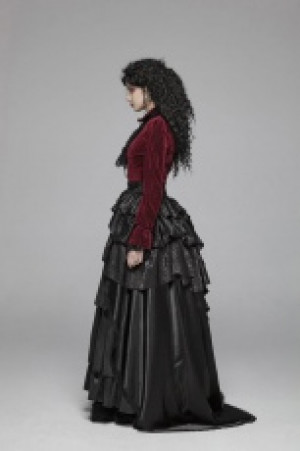  Gothic Palace Floor-length Skirt Punk Rave WQ-407BQF/BK -  