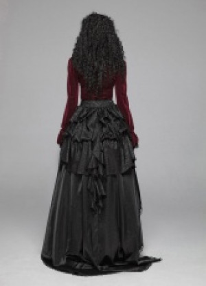  Gothic Palace Floor-length Skirt Punk Rave WQ-407BQF/BK -  