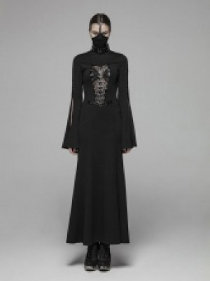  Dark Punk Dress Punk Rave WQ-409LQF/BK -  