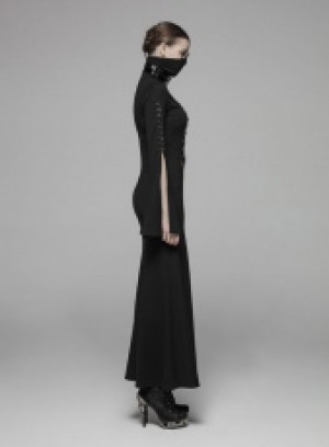 Dark Punk Dress Punk Rave WQ-409LQF/BK -  