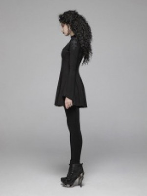  Gothic Hollow-out A hem Pendulum Dress Punk Rave WQ-412LQF/BK -  