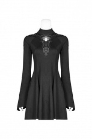  Gothic Hollow-out A hem Pendulum Dress Punk Rave WQ-412LQF/BK -  